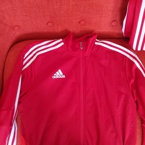 Adidas Red Track Jacket Medium